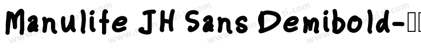 Manulife JH Sans Demibold字体转换
